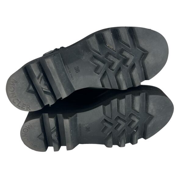 Moncler Ginette Waterproof Fold Over Wedge Rain Boot - Picture 12 of 13